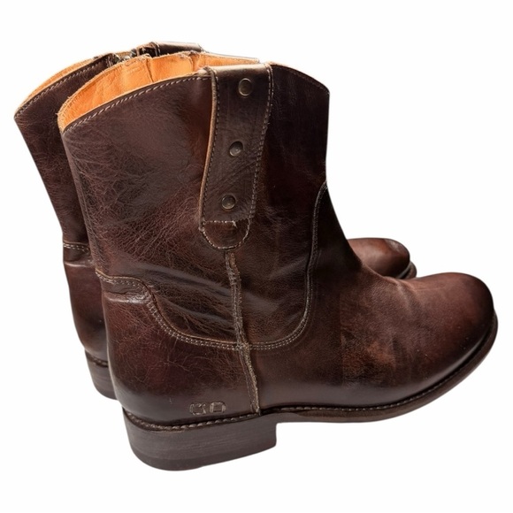 Bed Stu Men\'s Revolution Cowboy Western Boots with Side Zippers In Teak Size 9.5 main image 7